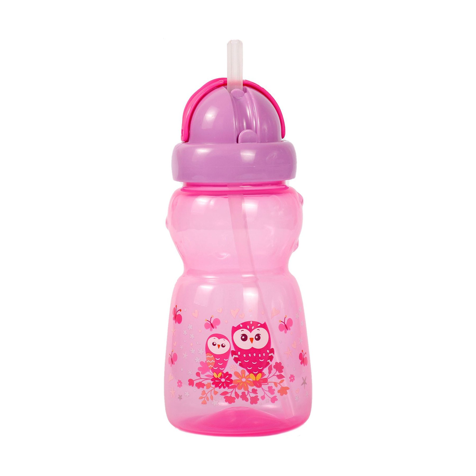 

Поїлка-непроливайка Курносики з силіконовою соломинкою, від 9 місяців, фіолетовий, 300 мл