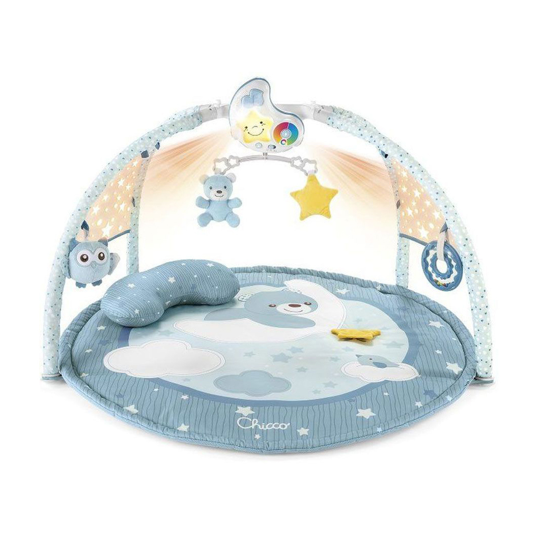 

Інтерактивний килимок 3 в 1 Chicco Enjoy Colours Gym, блакитний, 83*83*50 см, від народження (09866.20)