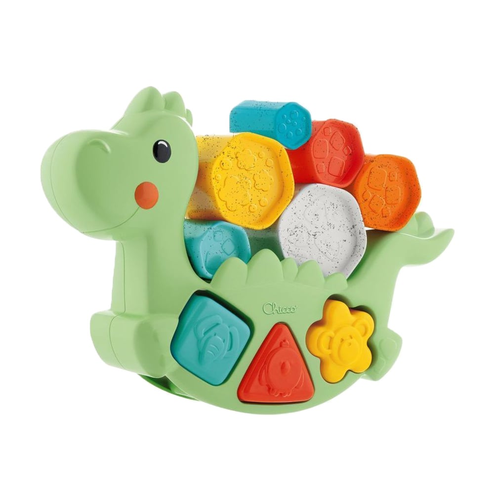 

Розвивальна іграшка-сортер 2 в 1 Chicco Eco+ Балансувальний динозавр, від 1 року (10499.10)