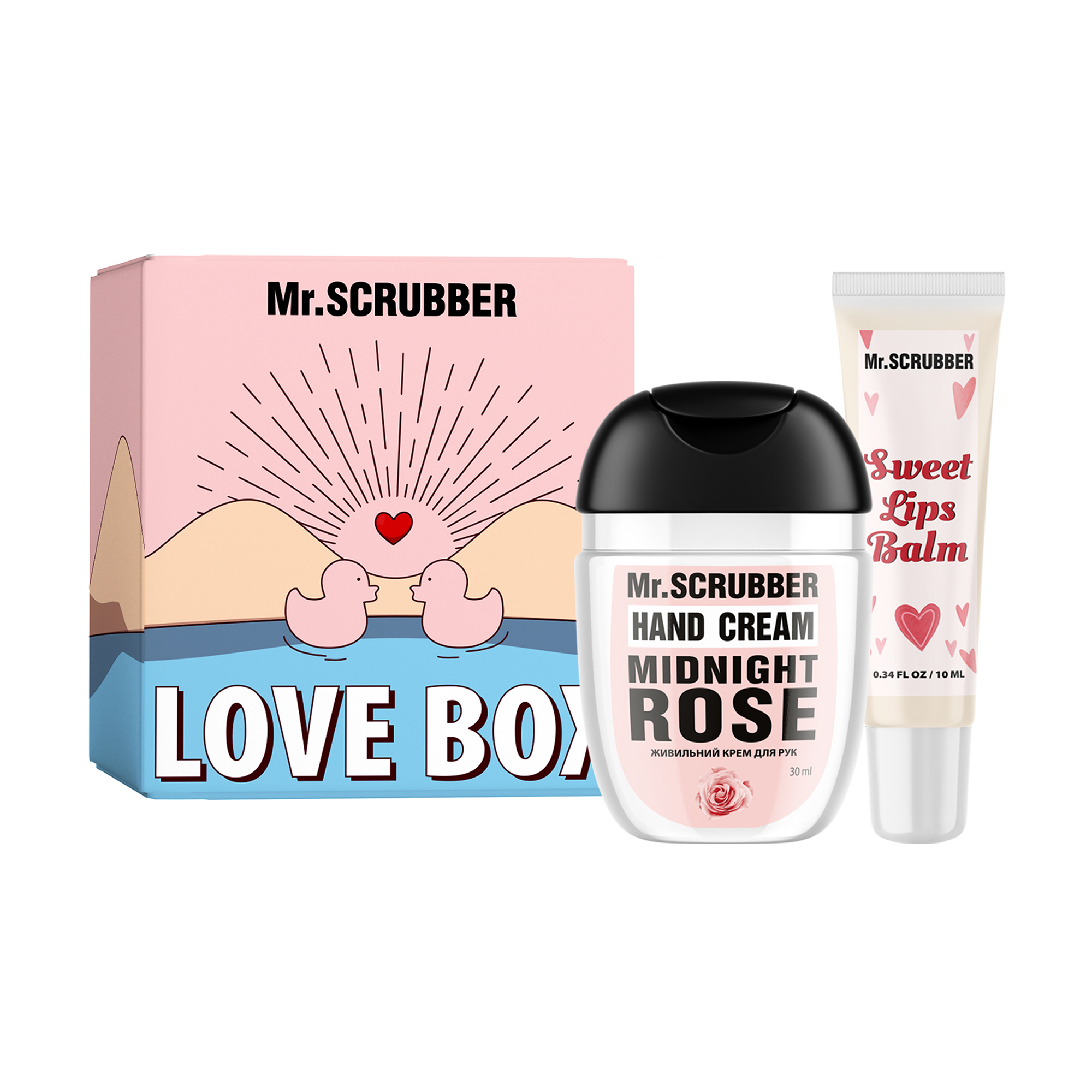 

Подарунок! Набір Mr.Scrubber Love Box жіночий (крем для рук, 30 мл + бальзам для губ, 10 мл)