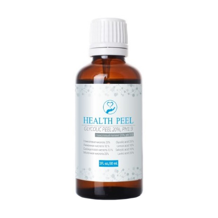 

Уцінка! Гліколевий пілінг для обличчя Health Peel Glycolic Peel 20%, pH 1.9, 30 мл