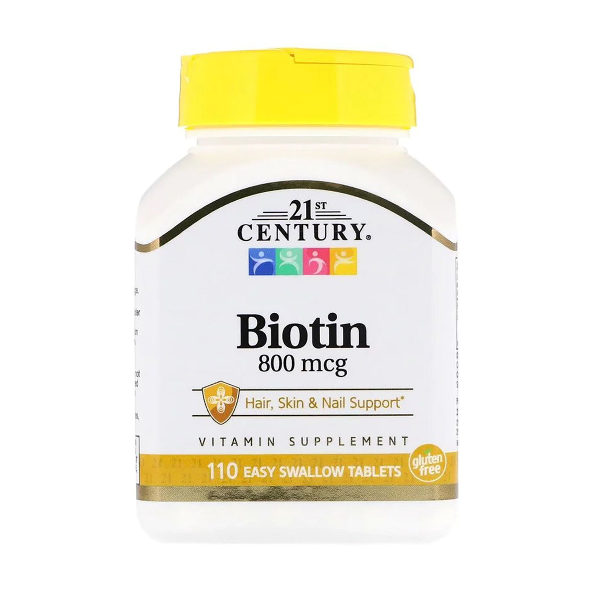 

Біотин 21st Century Biotin 800 мкг, 110 таблеток