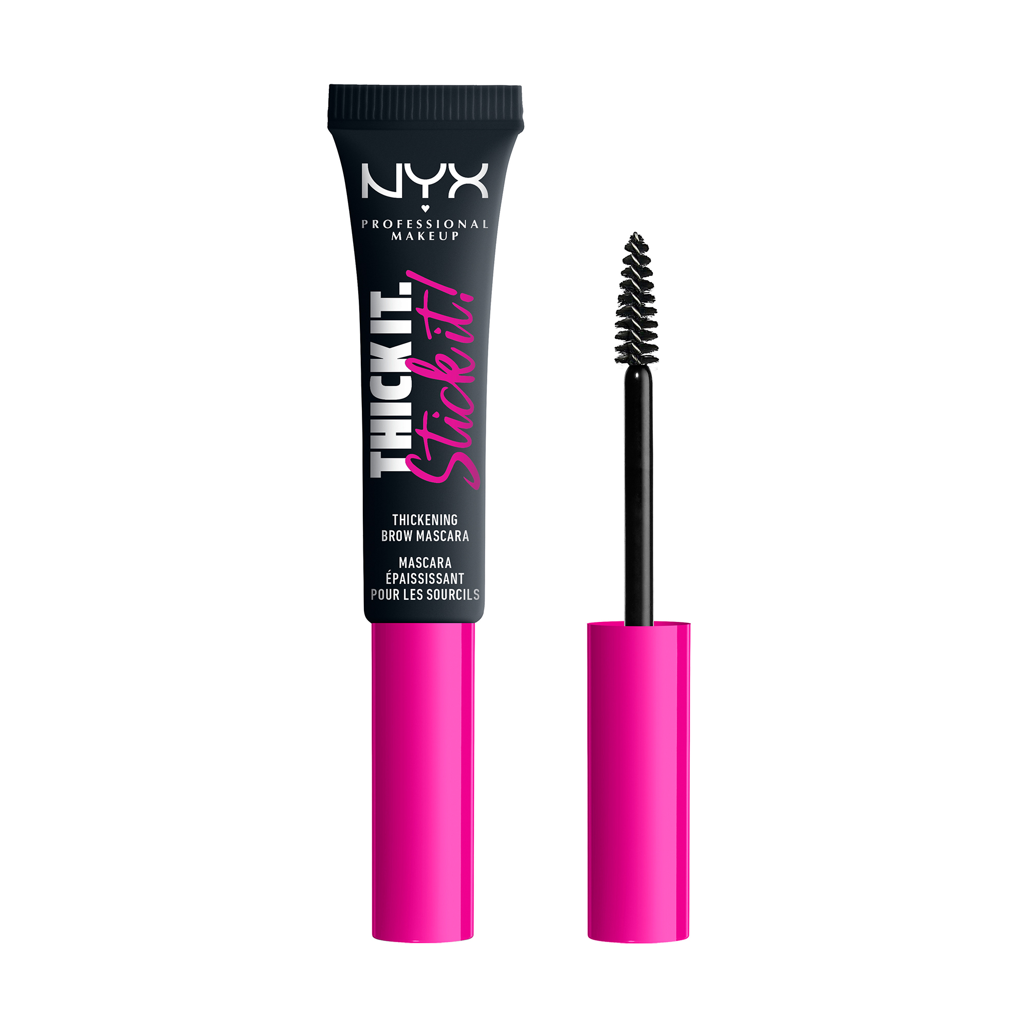 

Туш для брів, що надає щільності NYX Professional Makeup Thick It Stick It Thickening Brow Mascara 08 Black, 7 мл