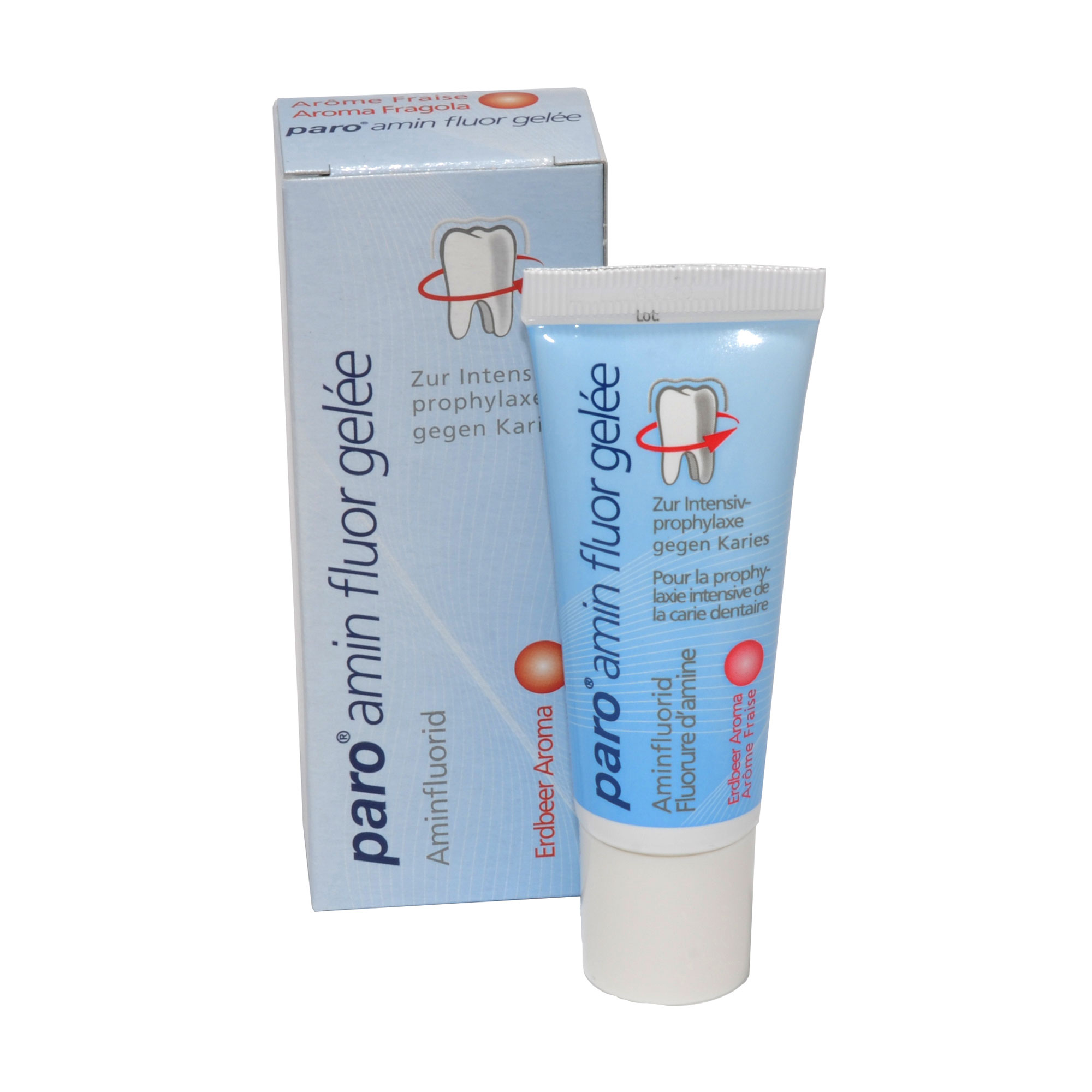 

Уцінка! Гель для інтенсивної профілактики карієсу Paro Swiss Amin Fluor Gel з амінофторидом, 25 г