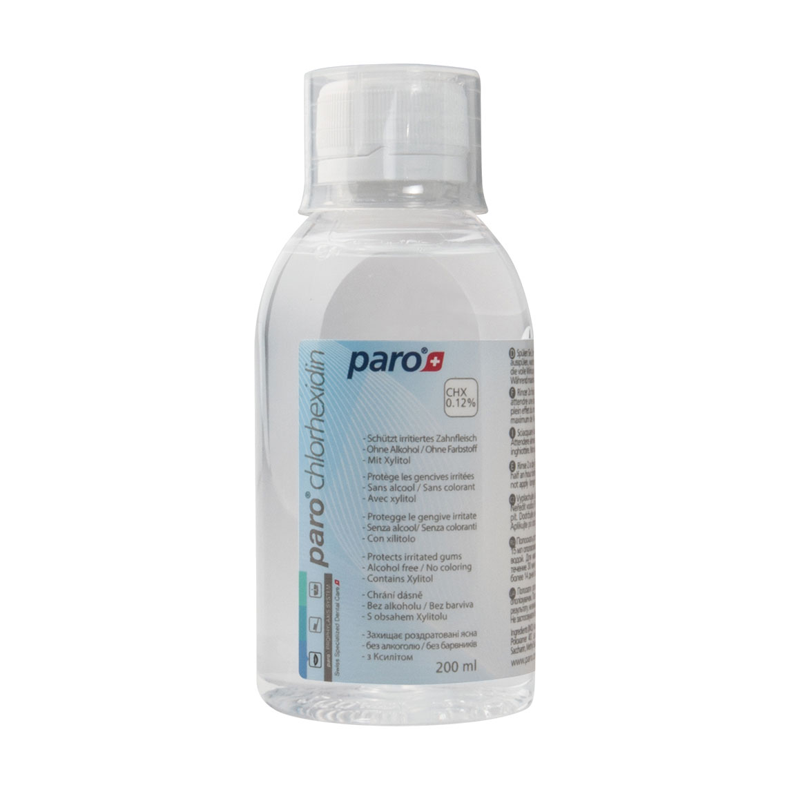 

Ополіскувач для ротової порожнини Paro Swiss з хлоргексидином, 200 мл