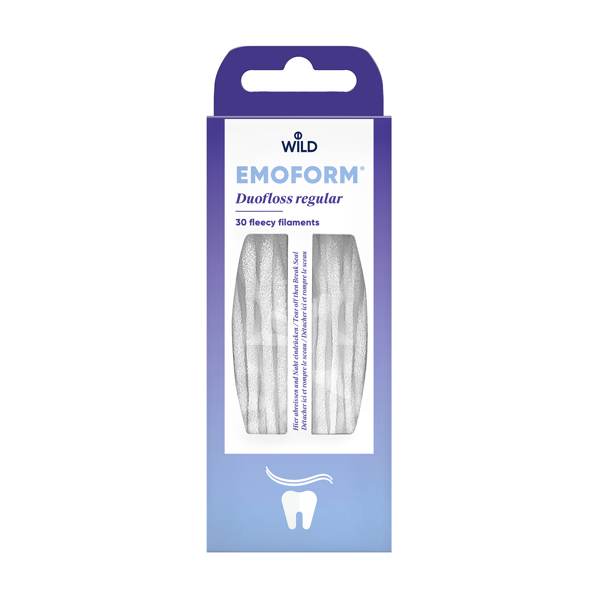 

Зубна нитка (суперфлос) Dr. Wild Emoform Duofloss Regular стандартний, 30 шт