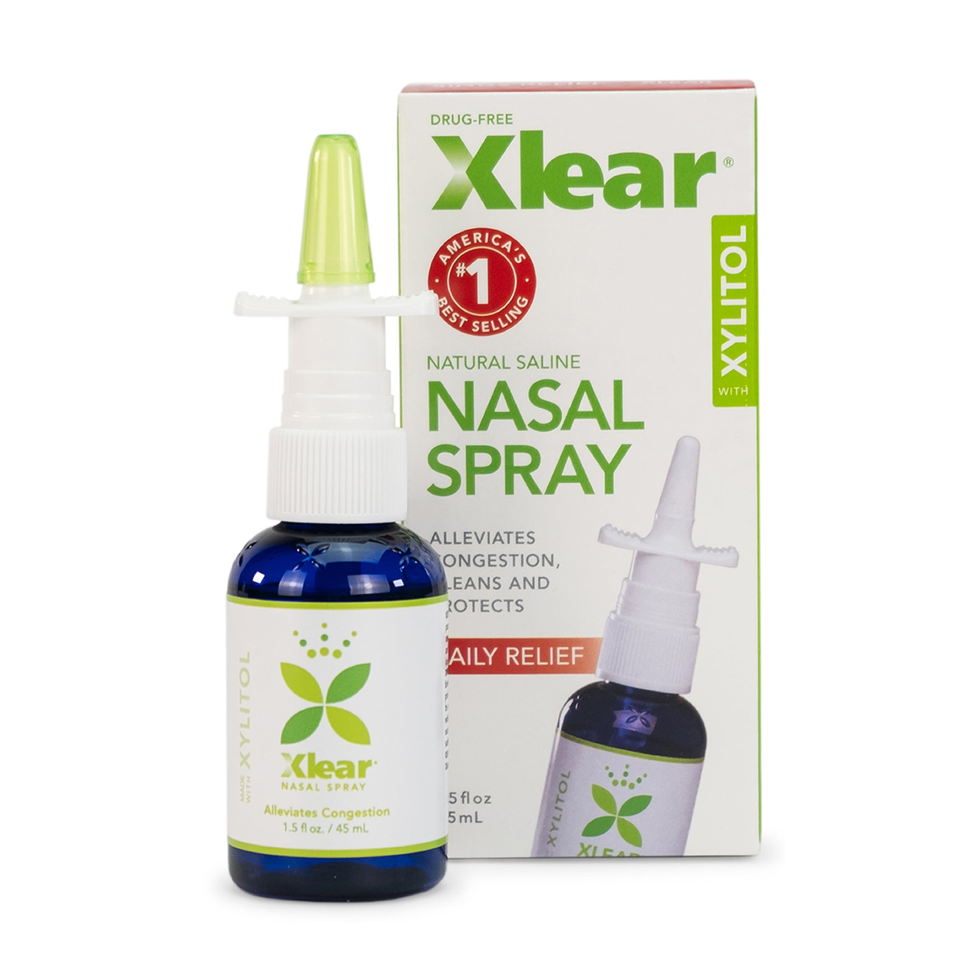 

Натуральний сольовий назальний спрей Xlear Nasal Spray з ксилітом, з дозатором, 45 мл