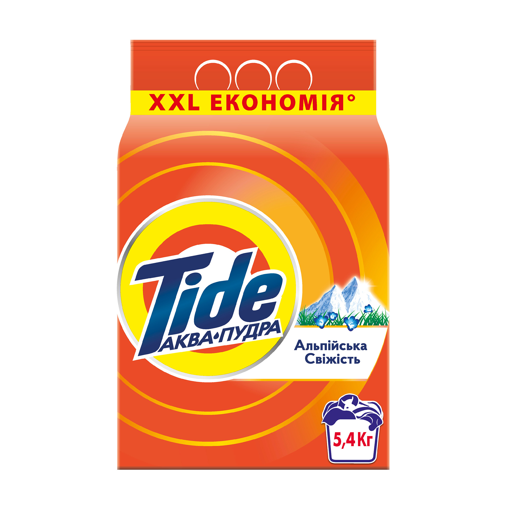 

Уцінка! Пральний порошок Tide Аква-Пудра Альпійська свіжість, автомат, 36 циклів прання, 5.4 кг