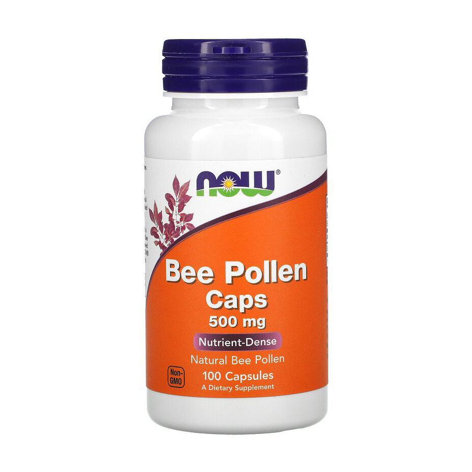 

Бджолиний пилок NOW foods Bee Pollen 500 мг, 100 капсул