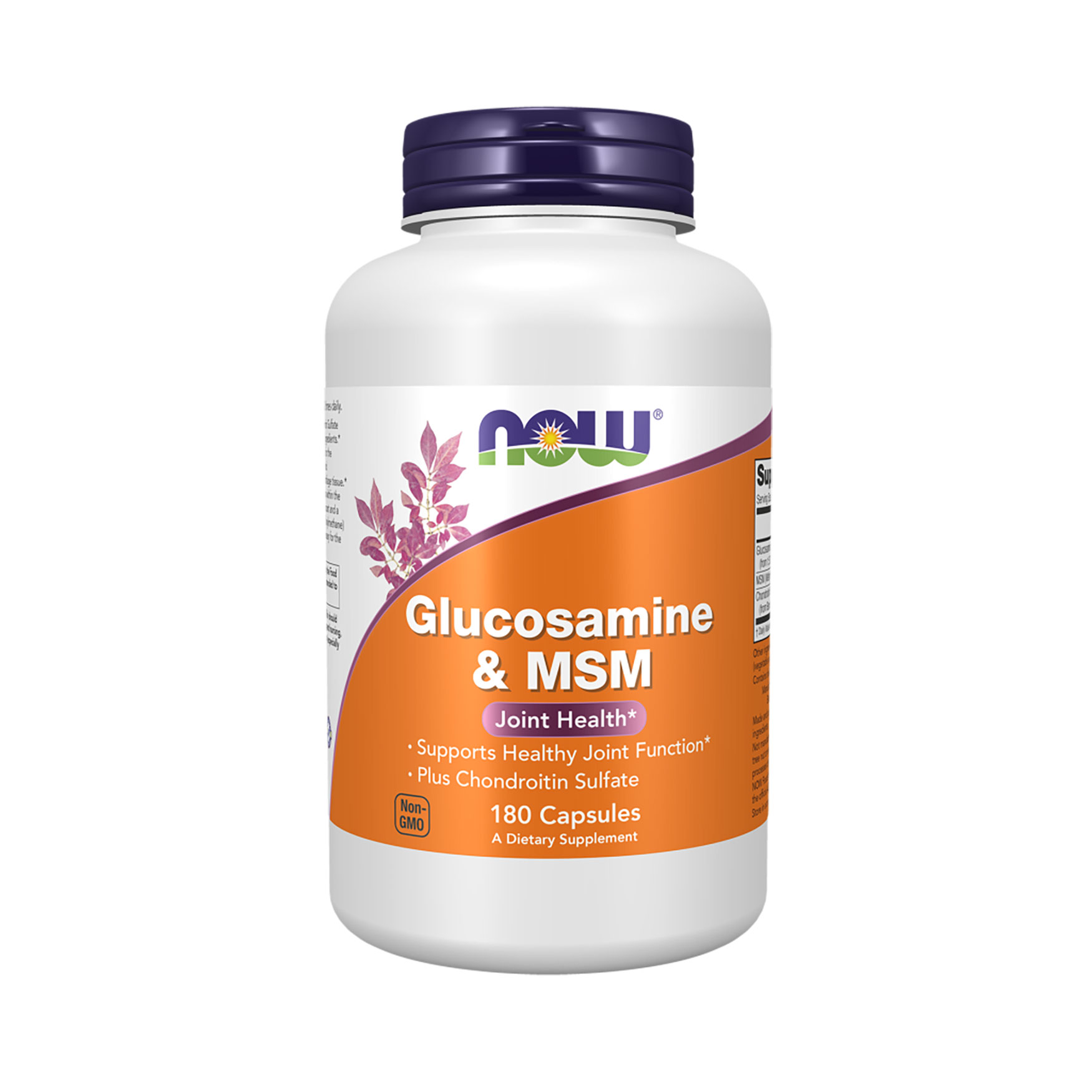 

Глюкозамін та метилсульфонілметан NOW foods Glucosamine & MSM, 180 капсул