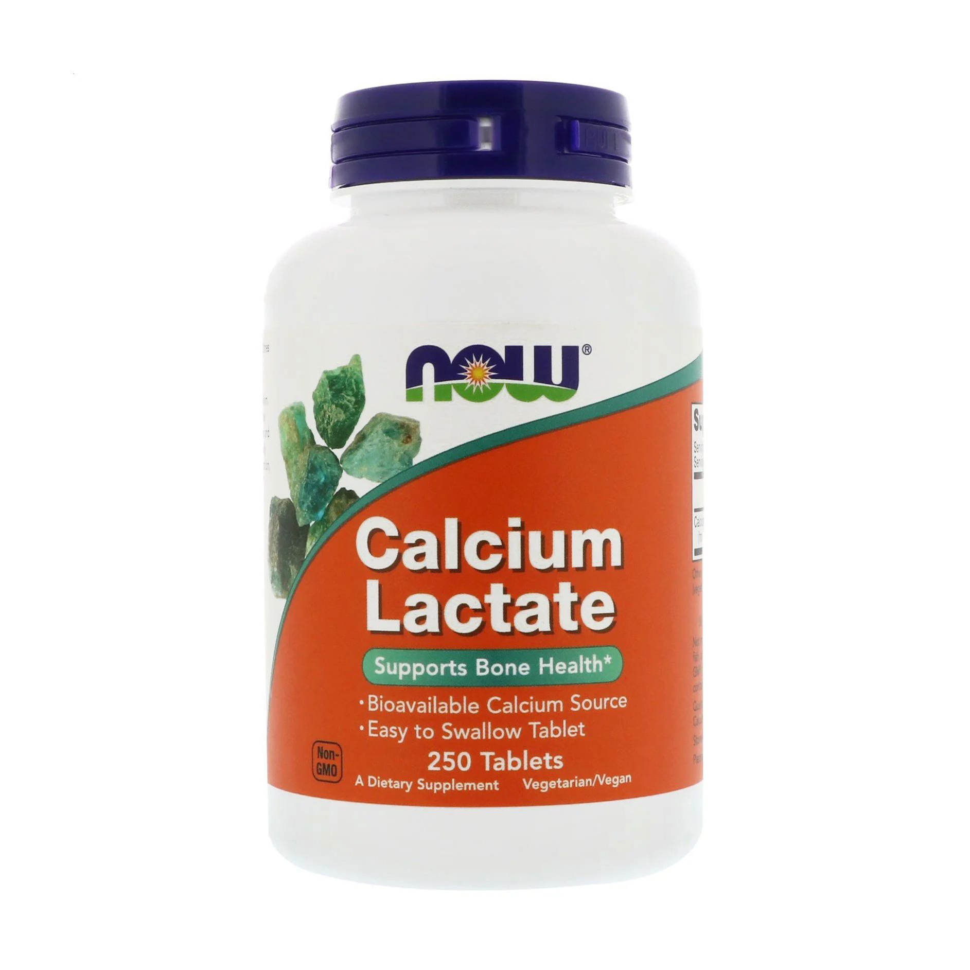 

Кальцій лактат NOW Foods Calcium Lactate, 250 таблеток