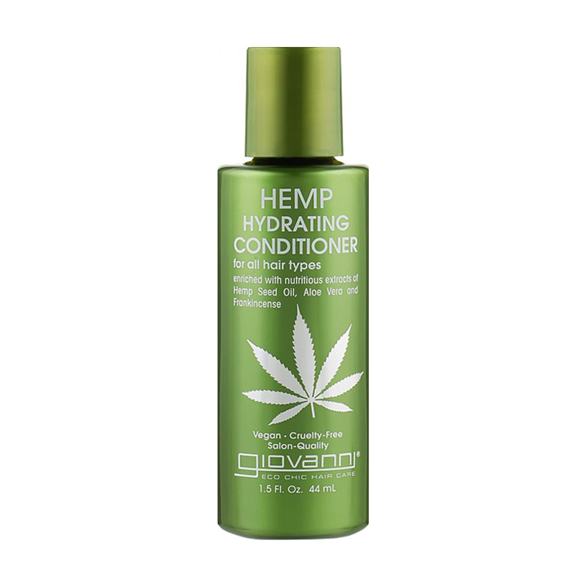 

Уцінка! Зволожувальний кондиціонер Giovanni Hemp Hydrating Conditioner для всіх типів волосся, з коноплею, 44 мл