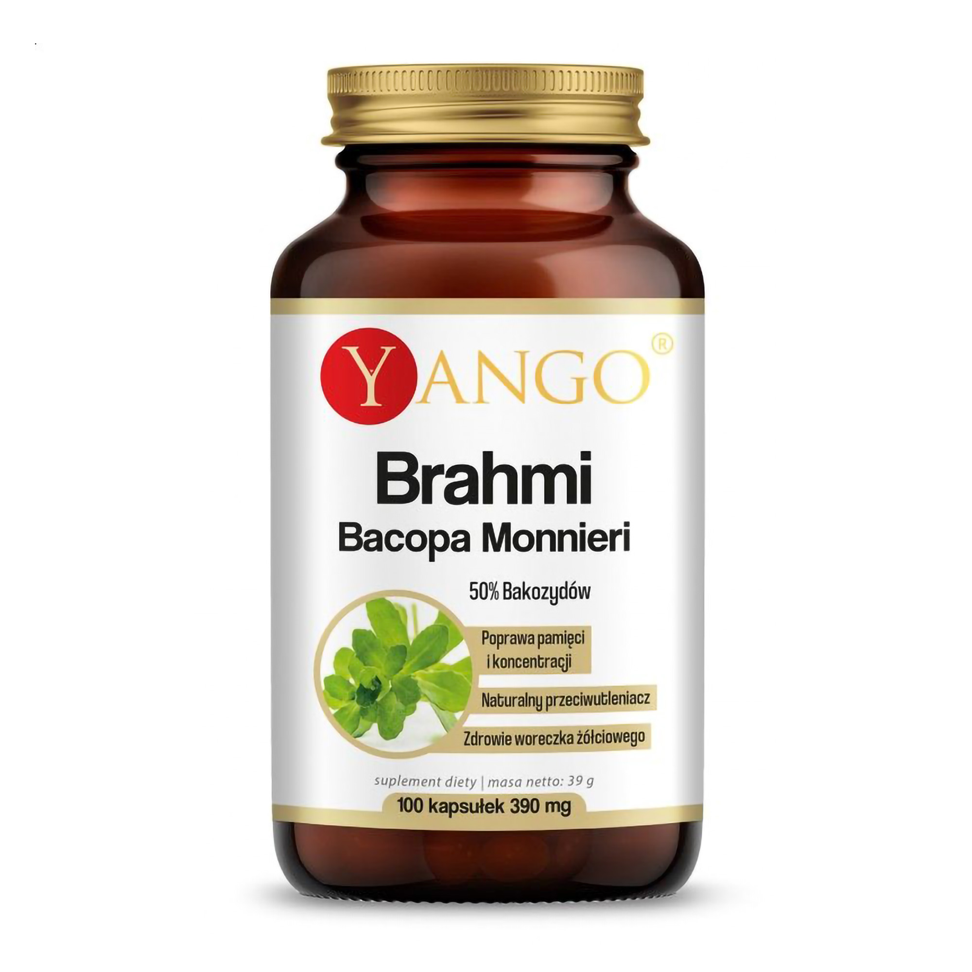 

Бакопа Мон'є Yango Bacopa Monnieri 390 мг, 100 капсул