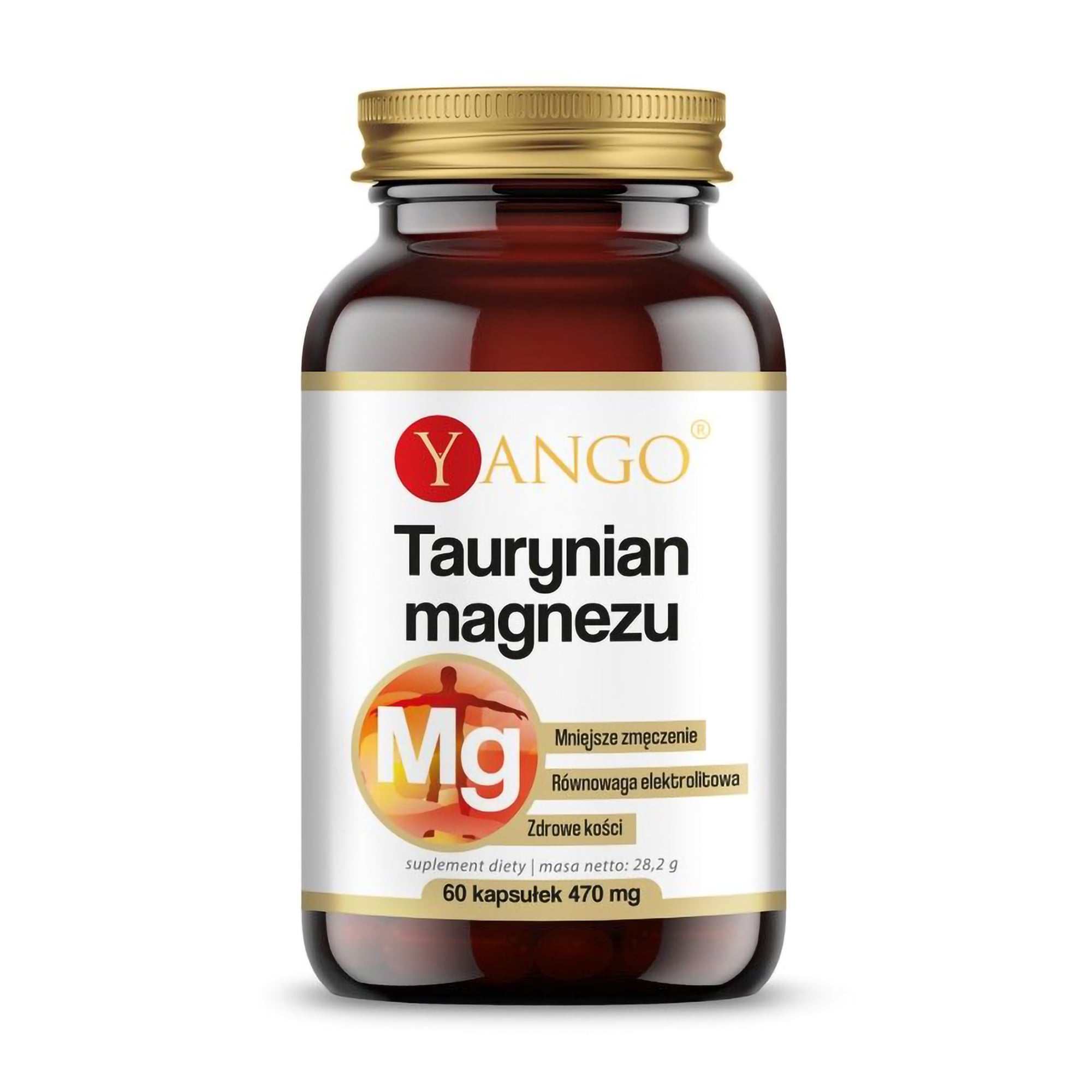 

Таурат магнію Yango Magnesium Taurate 470 мг, 60 капсул