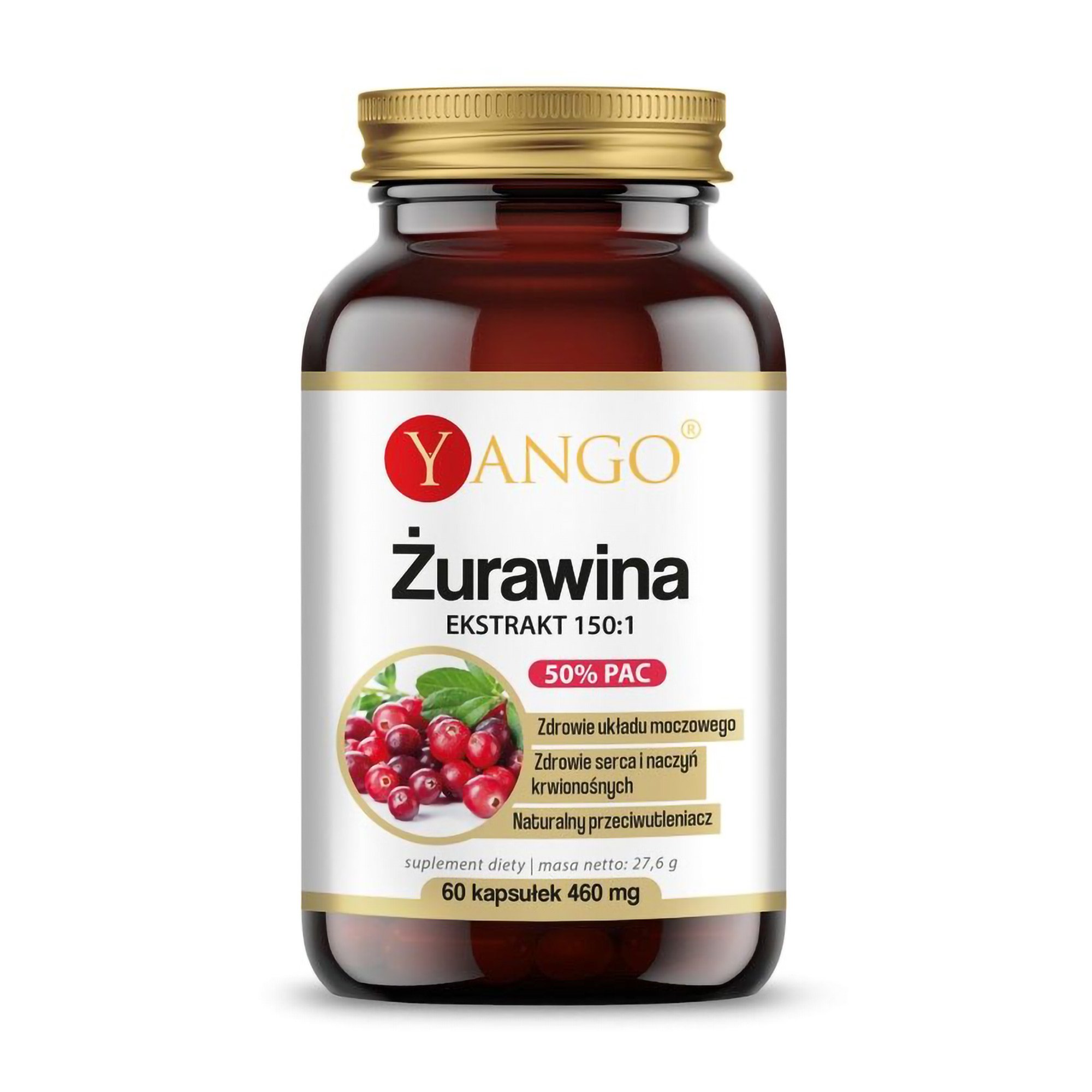 

Журавлина Yango 460 мг, 60 капсул