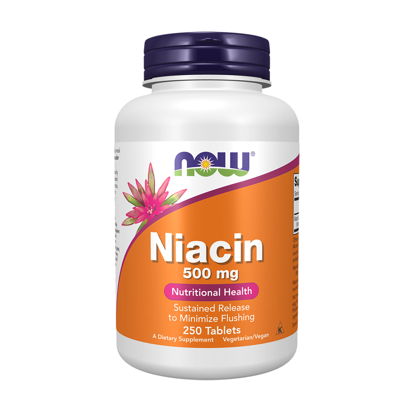 

Ніацин NOW foods Niacin 500 мг, 250 таблеток