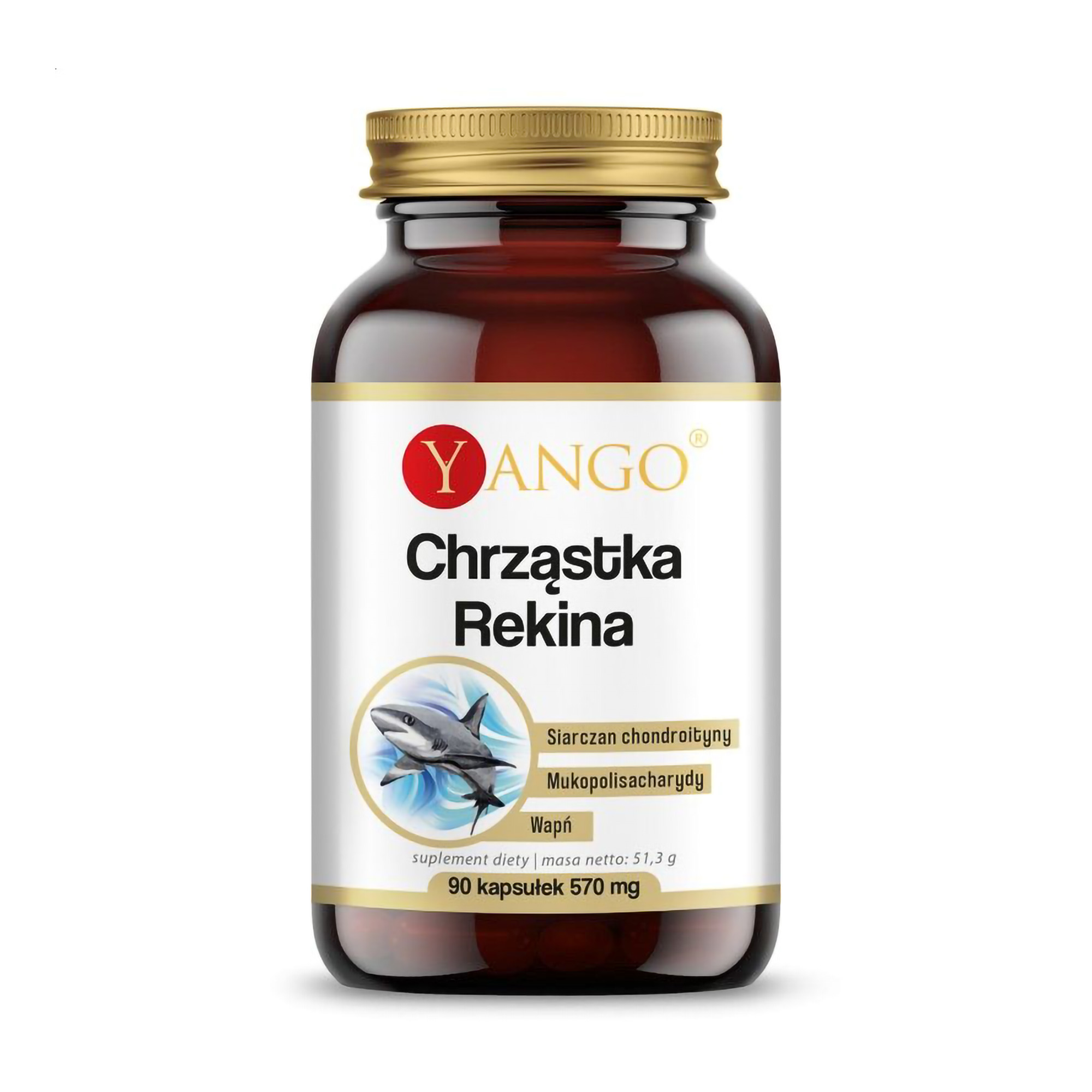 

Уцінка! Акулячий хрящ Yango Chrzastka Rekina 480 мг, 90 капсул