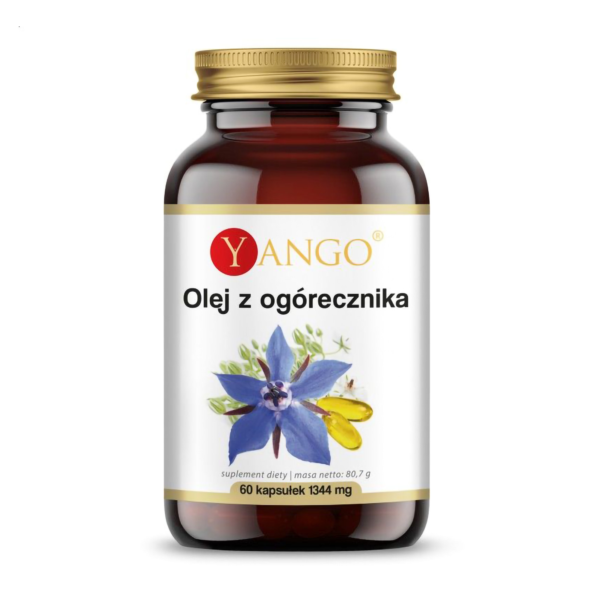 

Уцінка! Олія огірочника Yango Borage Oil 1344 мг, 60 капсул