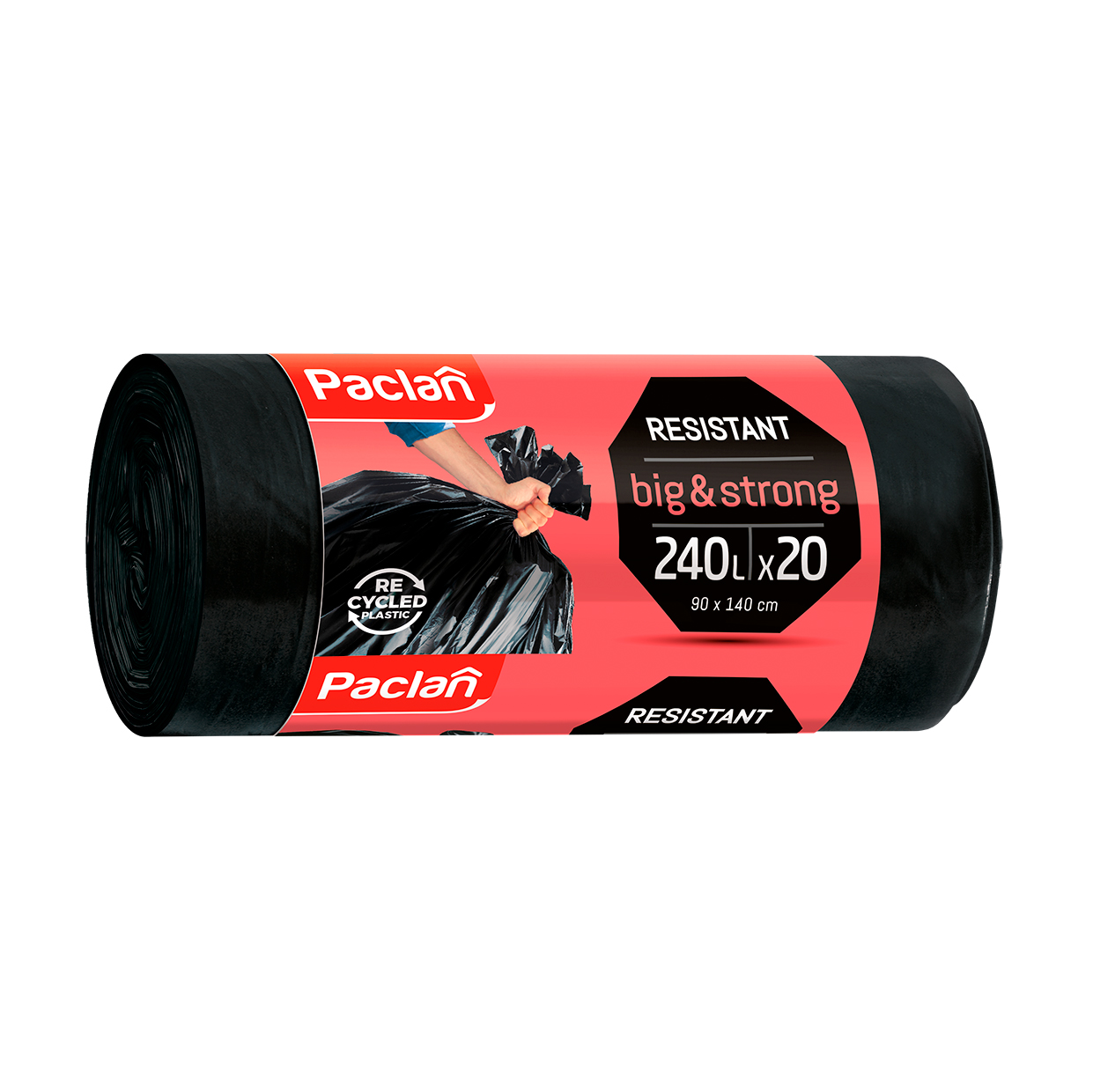

Мішки для сміття Paclan Big & Strong 240 л, 20 шт