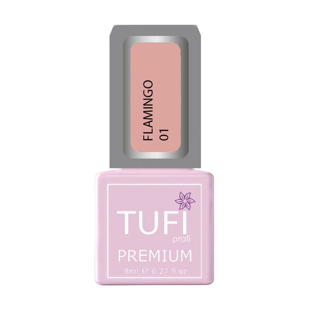 

Уцінка! Гель-лак для нігтів Tufi profi Premium Flamingo 01 Абрикосовий лід, 8 мл
