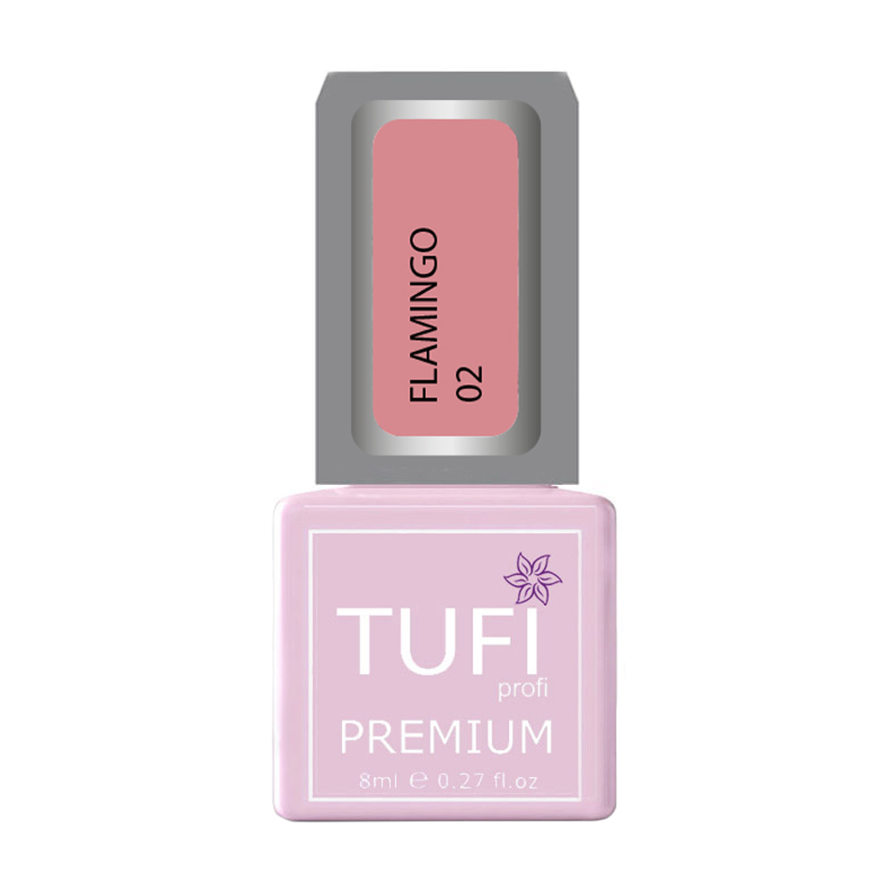 

Гель-лак для нігтів Tufi profi Premium Flamingo 02 Сором'язливий рум'янець, 8 мл
