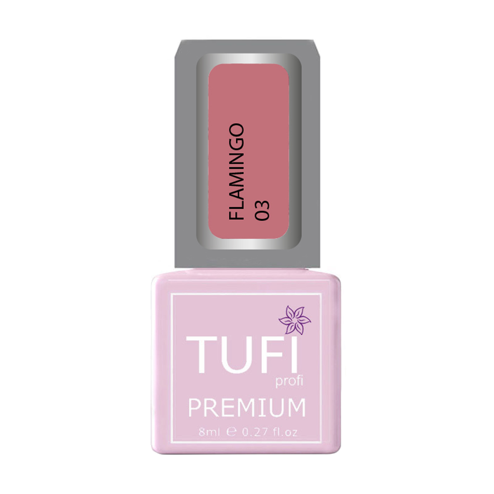 

Гель-лак для нігтів Tufi profi Premium Flamingo 03 Ягідне парфе, 8 мл
