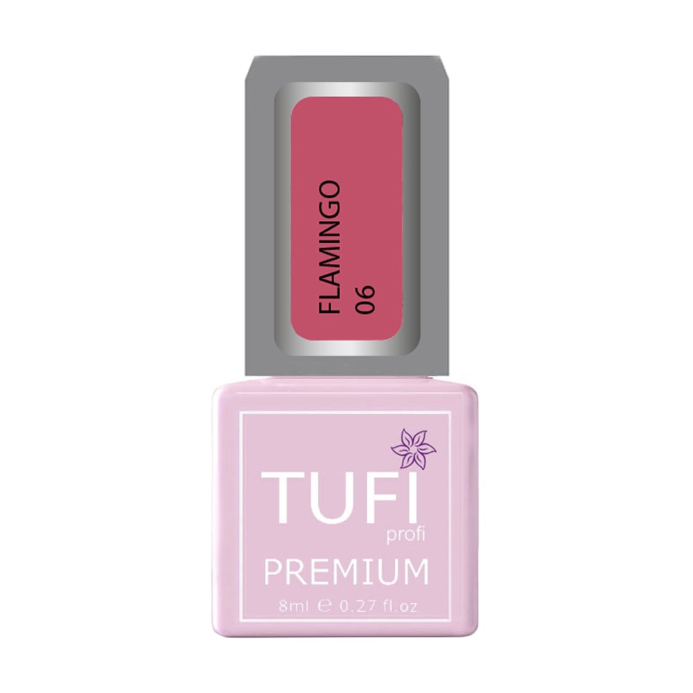 

Гель-лак для нігтів Tufi profi Premium Flamingo 06 Ніжний поцілунок, 8 мл