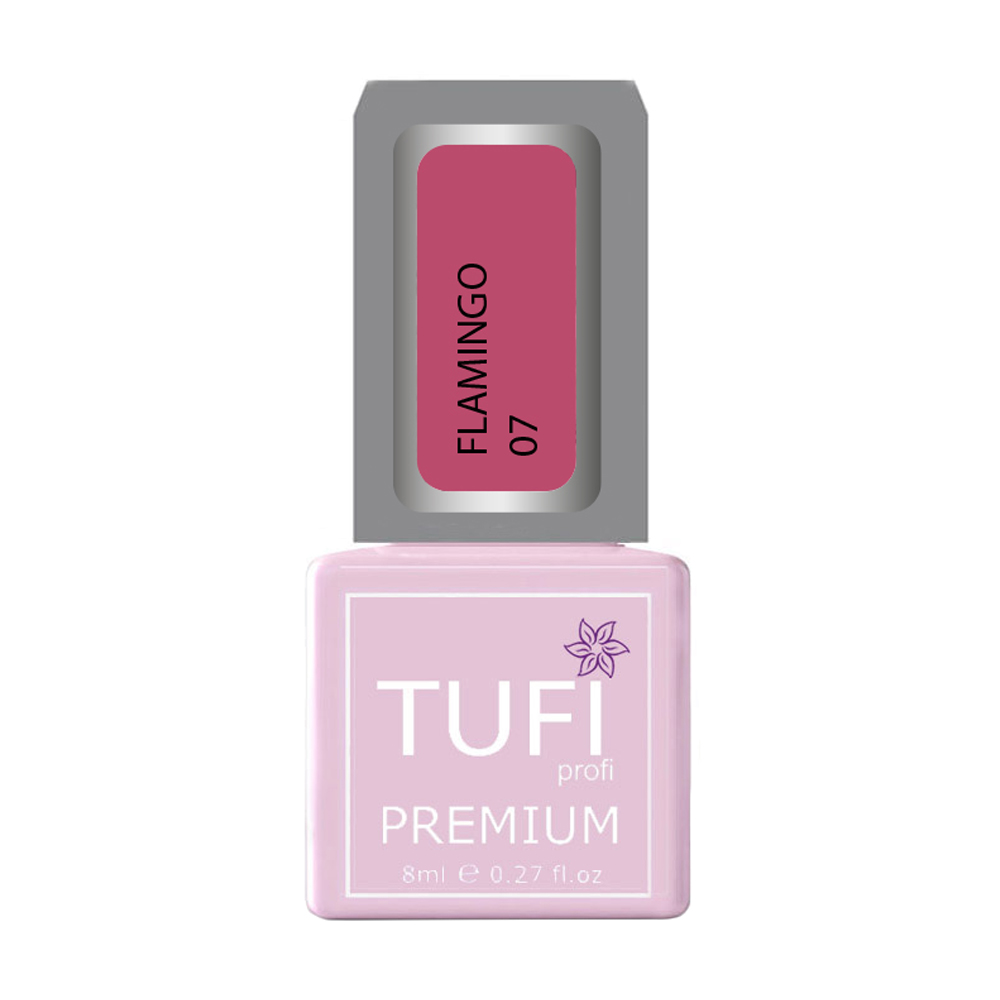 

Гель-лак для нігтів Tufi profi Premium Flamingo 07 Західно-рожевий, 8 мл