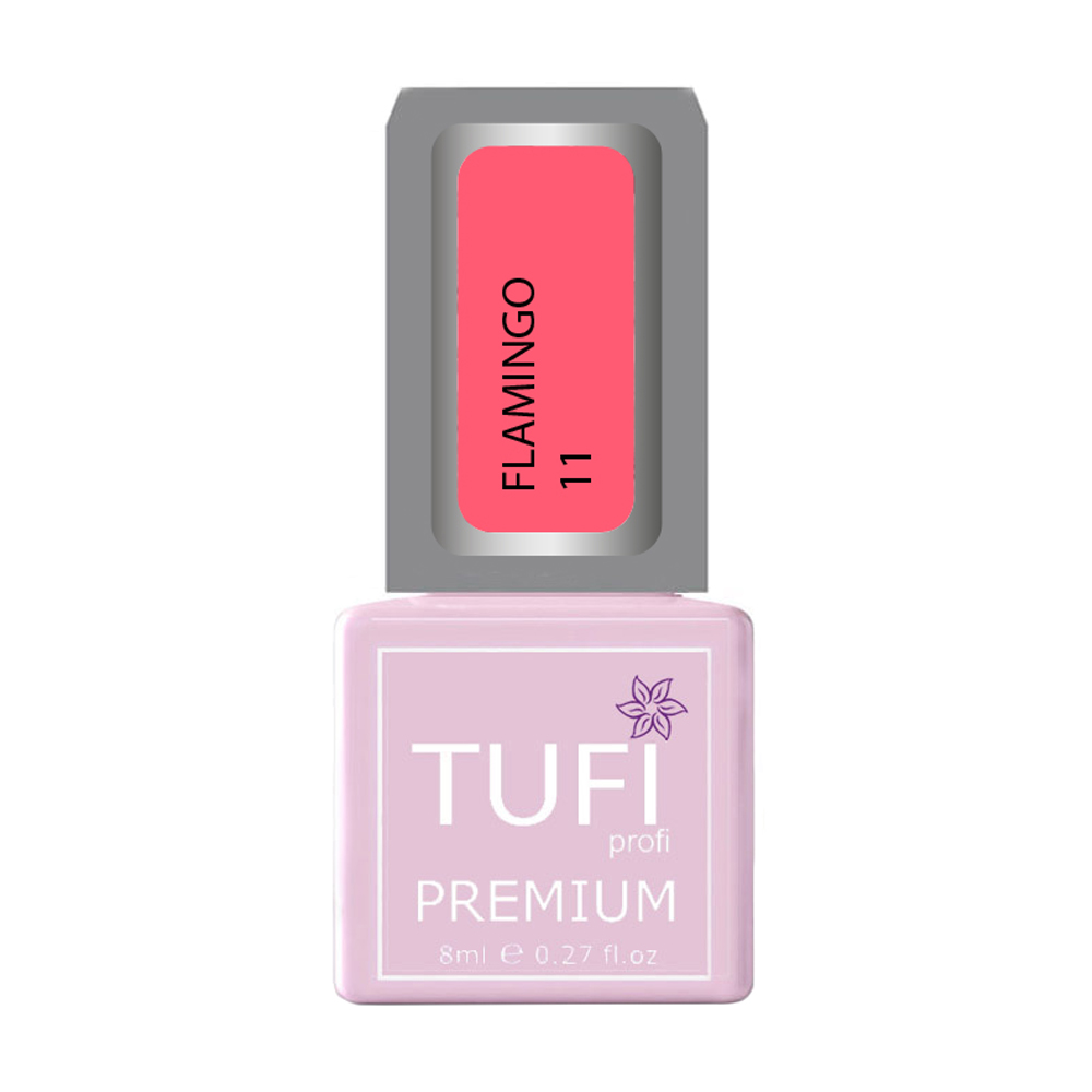 

Гель-лак для нігтів Tufi profi Premium Flamingo 11 Ранок богині, 8 мл