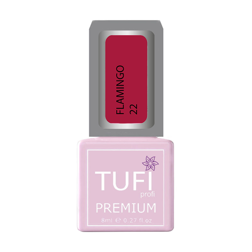 

Гель-лак для нігтів Tufi profi Premium Flamingo 22 Стигла вишня, 8 мл