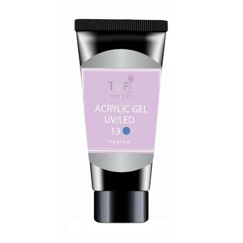 

Уцінка! Акрил-гель для нігтів Tufi Profi Premium Acrylic Gel UV/LED, 13 Волошка, 15 г