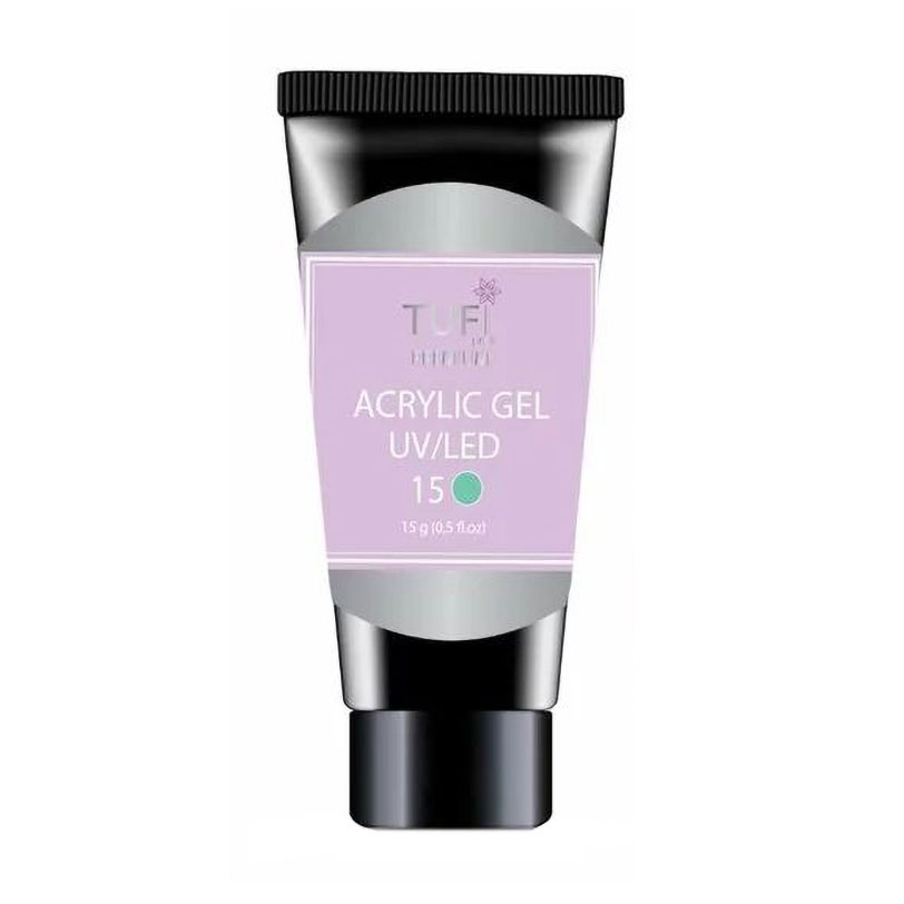 

Уцінка! Акрил-гель для нігтів Tufi Profi Premium Acrylic Gel UV/LED, 15 Ментол, 15 г