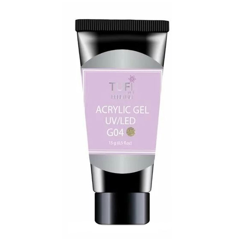 

Уцінка! Акрил-гель для нігтів Tufi Profi Premium Acrylic Gel UV/LED, G04 Астрея, 15 г