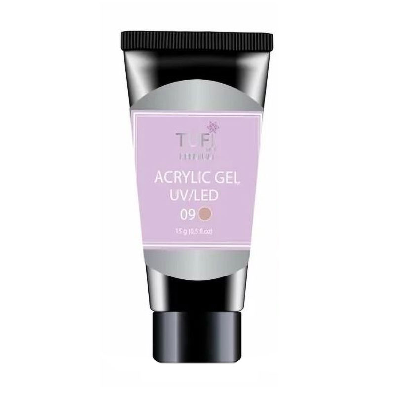 

Уцінка! Акрил-гель для нігтів Tufi Profi Premium Acrylic Gel UV/LED, 09 Праліне, 15 г