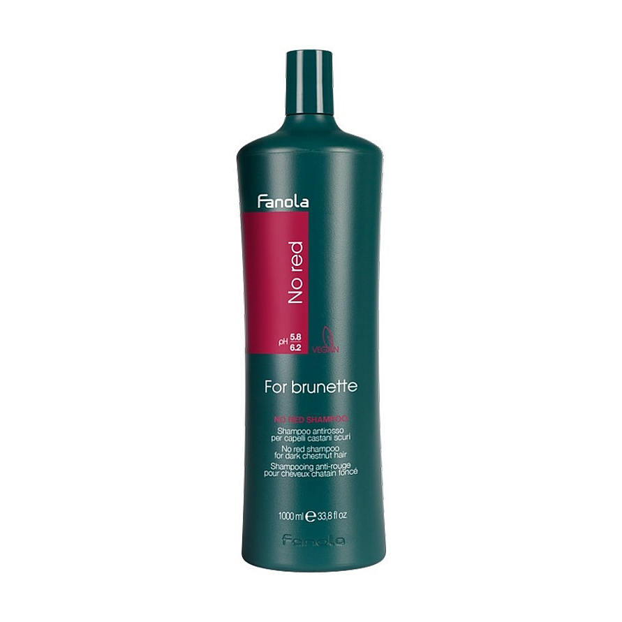 

Уцінка! Античервоний шампунь Fanola No Red Shampoo For Brunette для темного волосся, 1 л