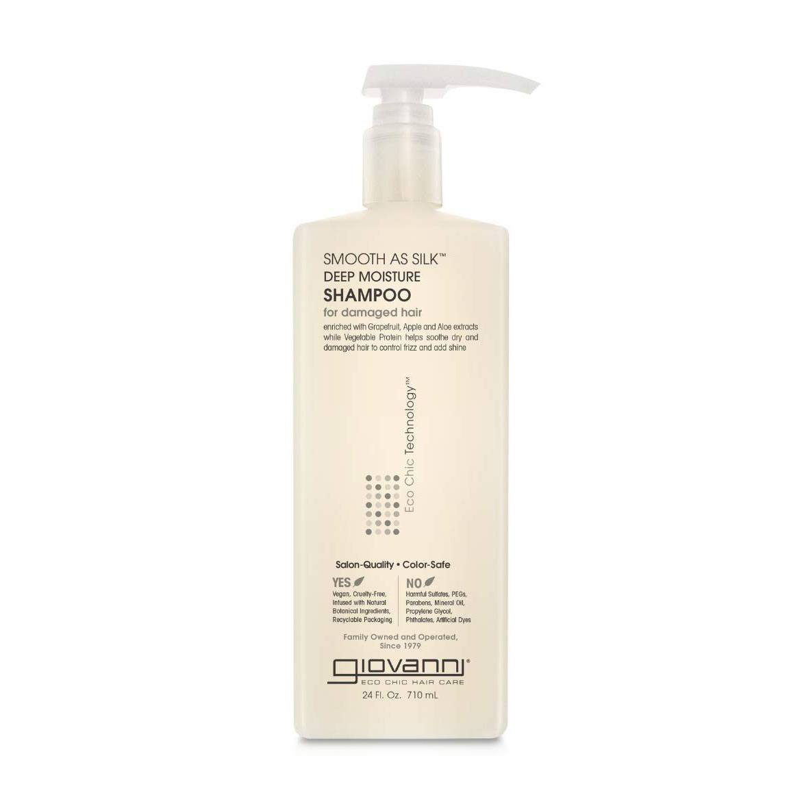 

Шампунь Giovanni Smooth As Silk Deep Moisture для пошкодженого волосся, 710 мл
