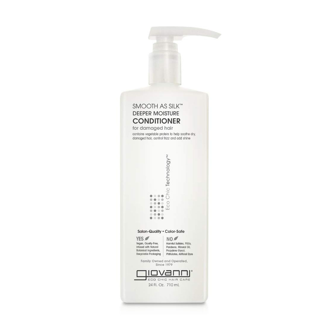 

Кондиціонер Giovanni Smooth As Silk Conditioner для пошкодженого волосся, 710 мл