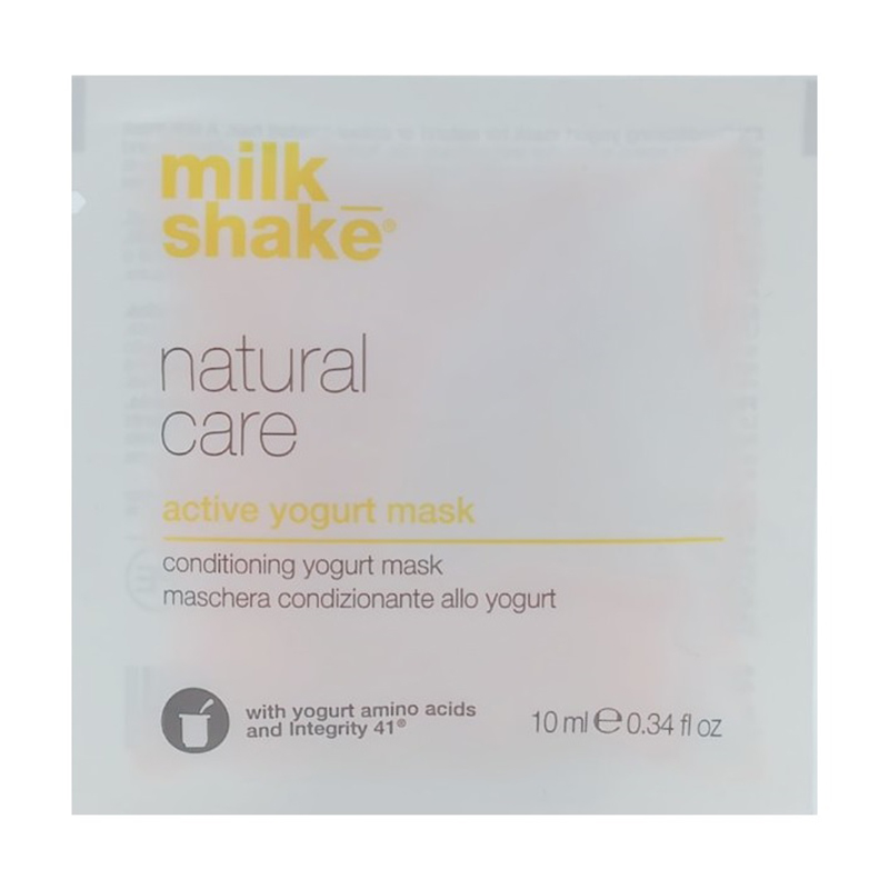 

Живильна маска milk_shake Natural Care Active Yogurt Mask для натурального та фарбованого волосся, 10 мл