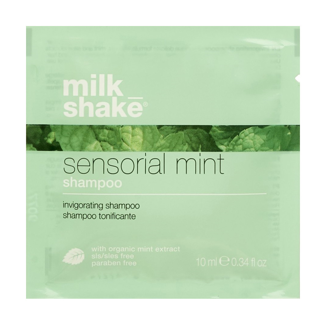 

Бадьорливий шампунь для волосся milk_shake Sensorial Mint Shampoo з екстрактом м'яти, 10 мл