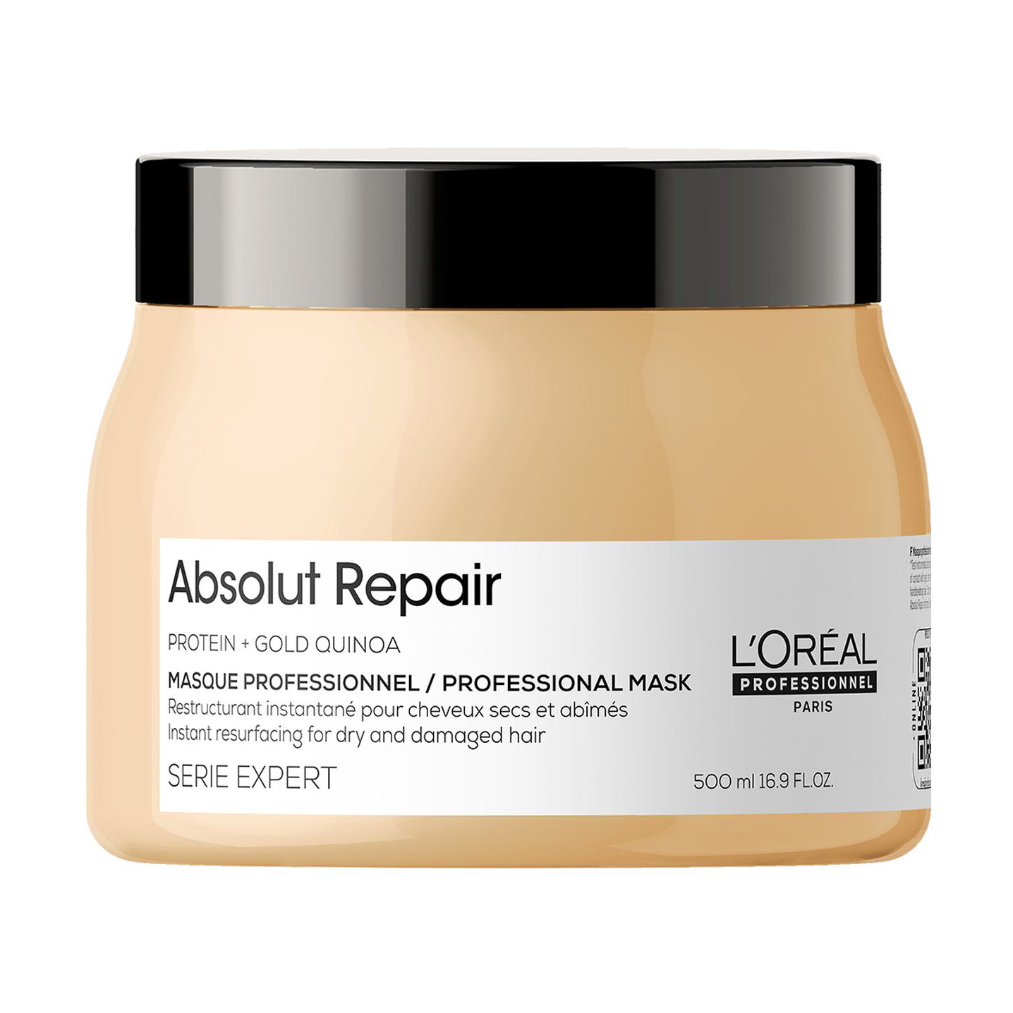 

Відновлювальна маска L'Oreal Professionnel Serie Expert Absolut Repair Protein + Gold Quinoa для пошкодженого волосся, 500 мл