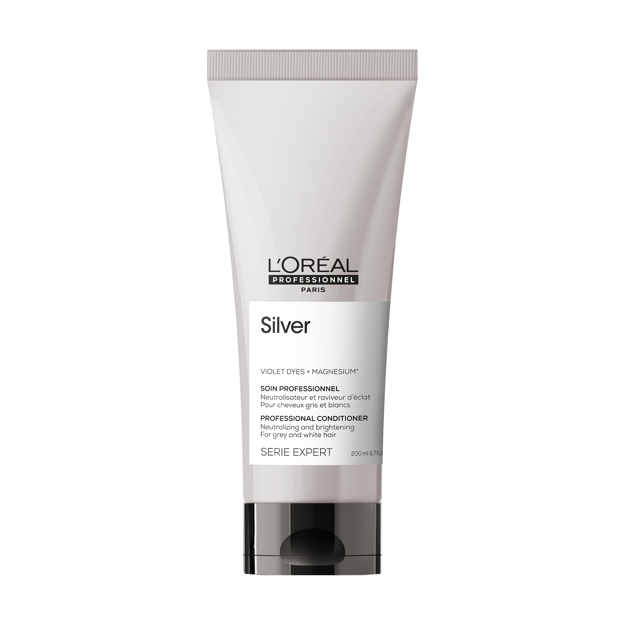

Кондиціонер для нейтралізації жовтизни волосся L'Oreal Professionnel Serie Expert Silver Conditioner для осветленных и седых волос, 200 мл