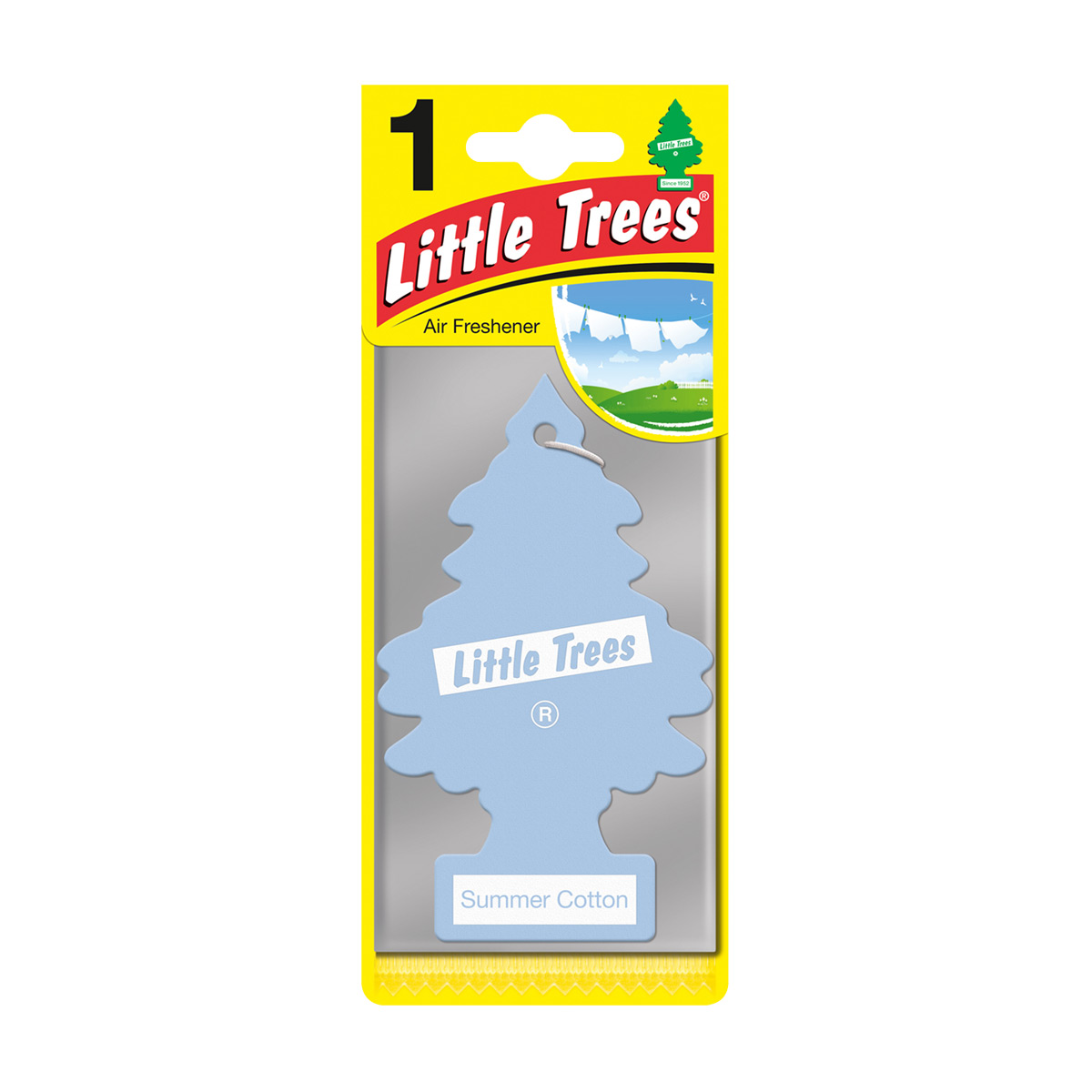 

Ароматизатор для автомобіля Little Trees Ялинка, Літня свіжість, 5 г
