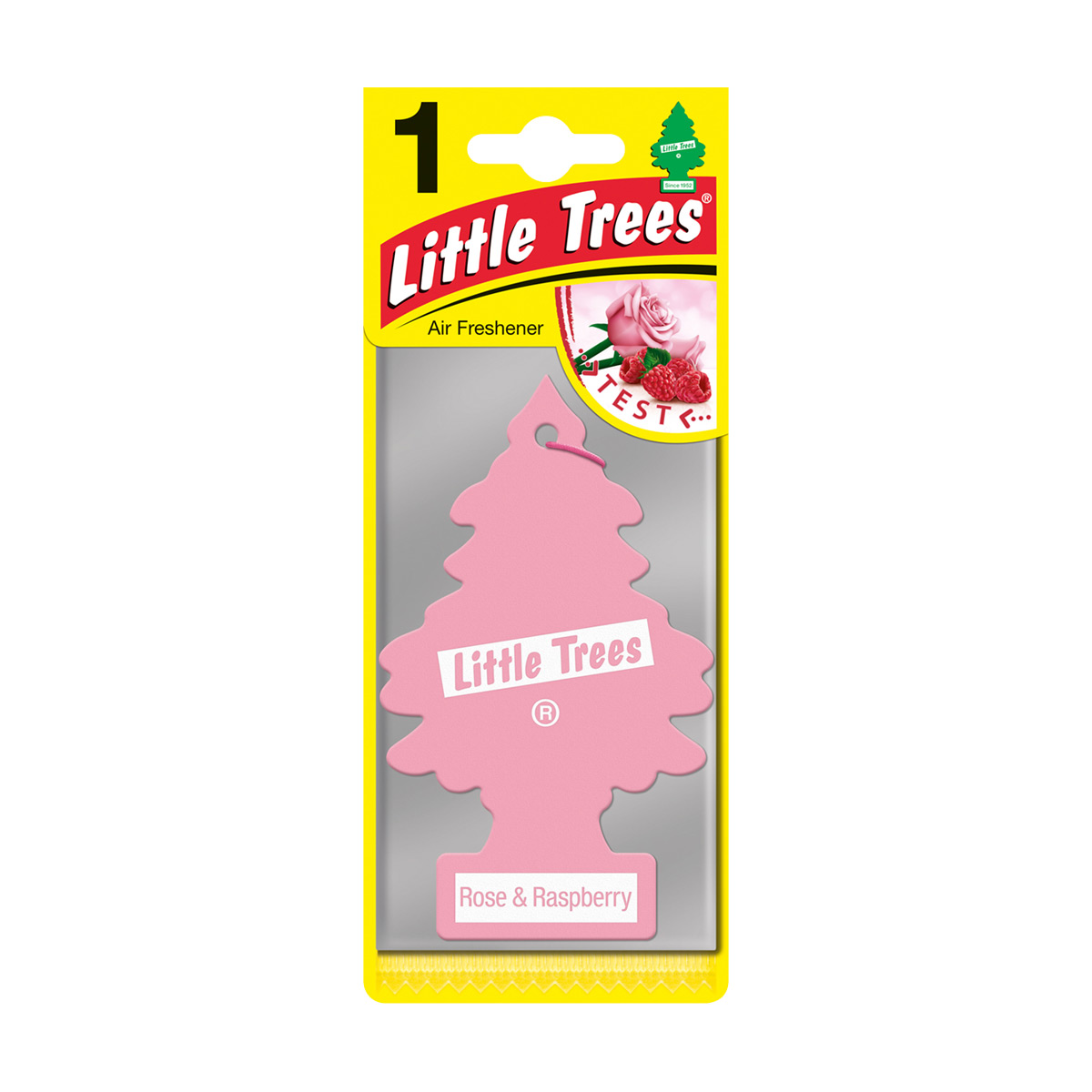 

Ароматизатор для автомобіля Little Trees Ялинка, Троянда та малина, 5 г