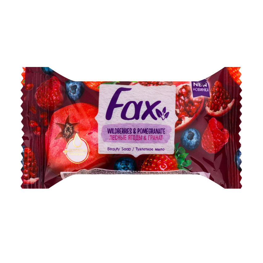 

Туалетне мило Fax Wildberries & Pomegranate Beauty Soap Лісові ягоди та гранат, 60 г