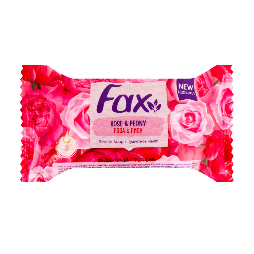 

Туалетне мило Fax Rose & Peony Beauty Soap Роза та півонія, 125 г