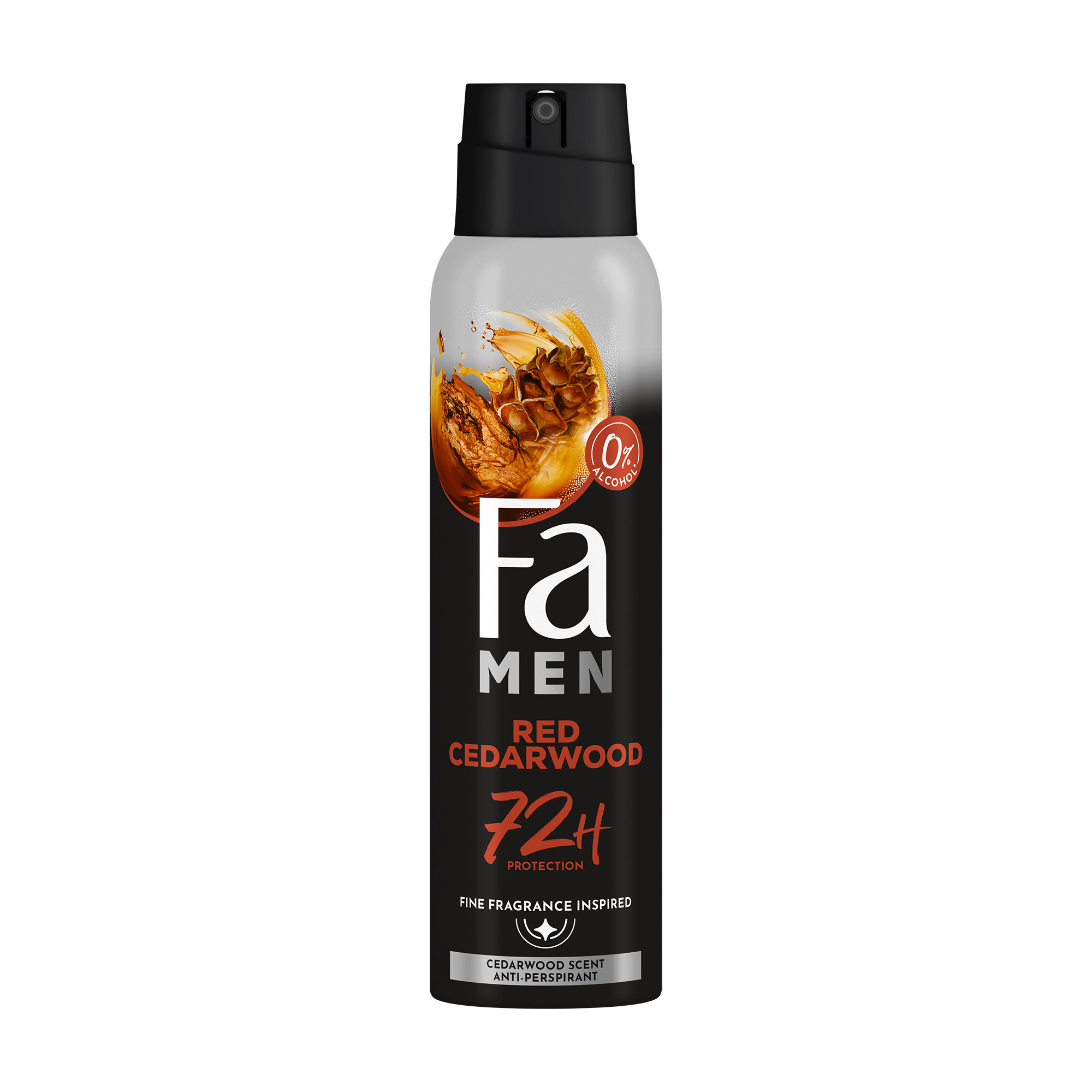 

Антиперспірант-спрей Fa Men Red Cedarwood Anti-Perspirant 72H, чоловічий, 150 мл