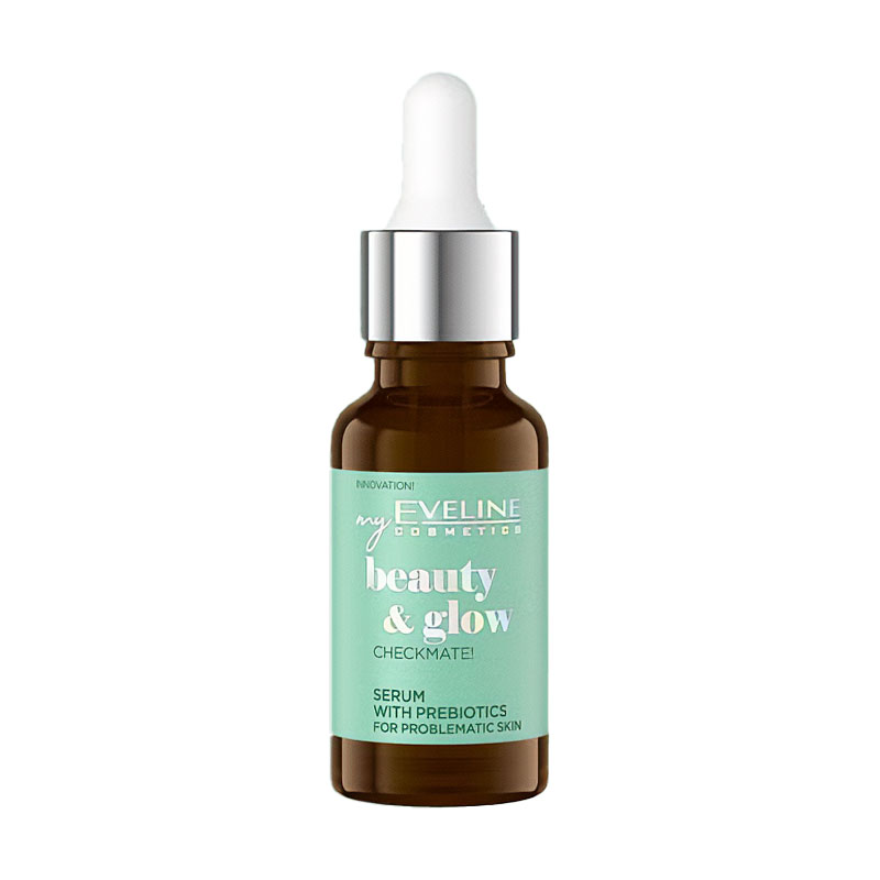 

Відновлювальна матувальна сироватка для обличчя Eveline Cosmetics Beauty & Glow Checkmate! Serum з пребіотиками, 18 мл