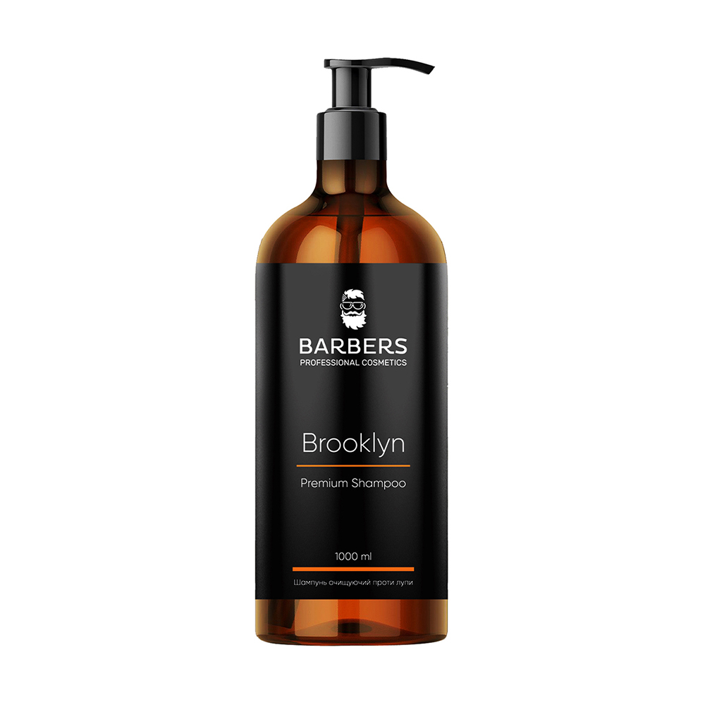 

Уцінка! Чоловічий шампунь для волосся Barbers Brooklyn Premium Shampoo проти лупи, 400 мл