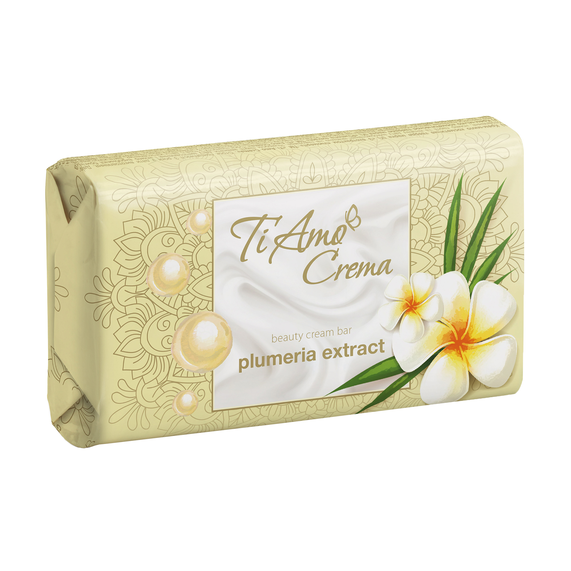

Косметичне крем-мило тверде Ti Amo Crema з екстрактом плюмерії, 125 г