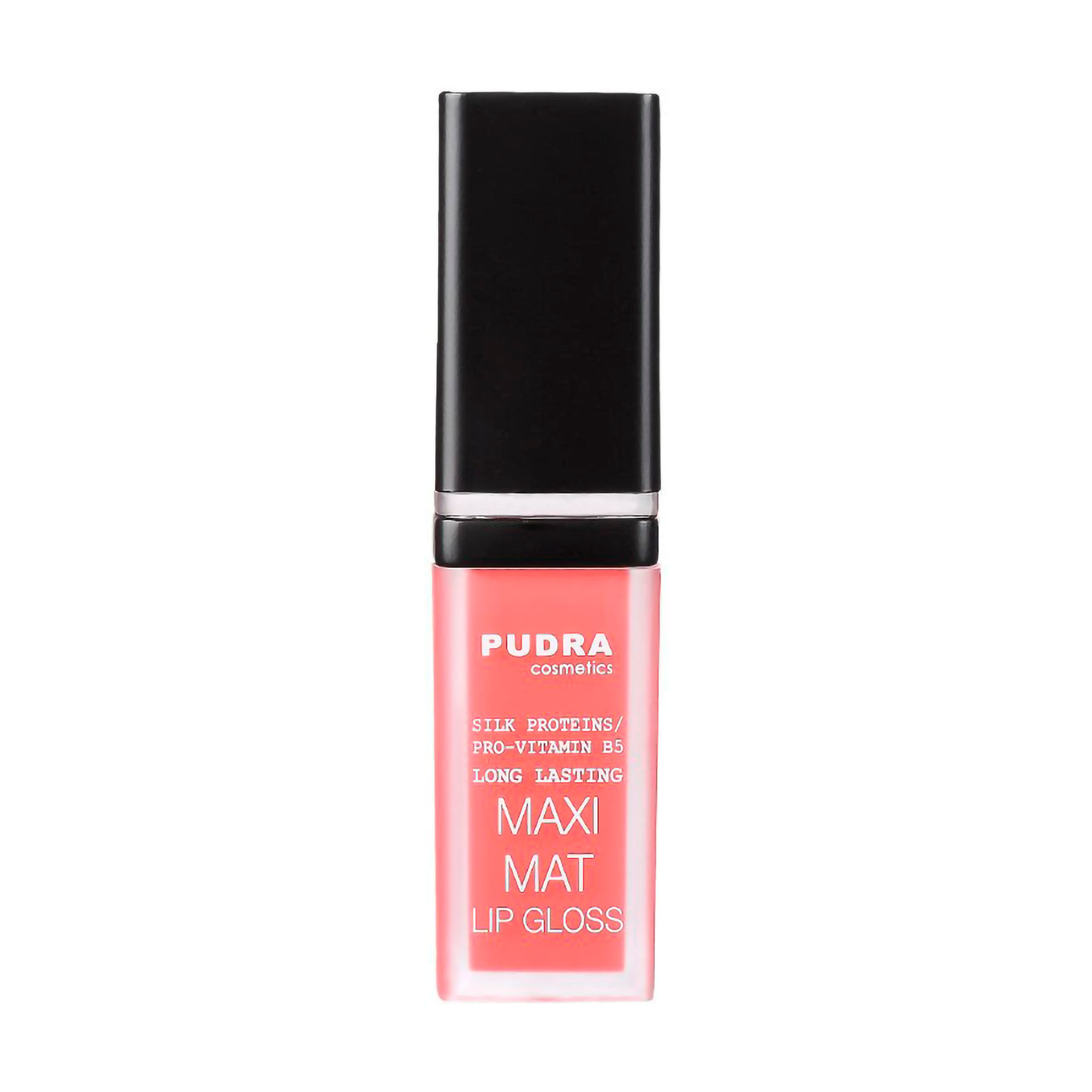 

Матовий блиск для губ Pudra Cosmetics Maxi Matt Long Lasting Lip Gloss з протеїнами шовку та провітаміном B5, 03, 7 мл